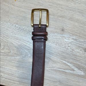 Real leather belt